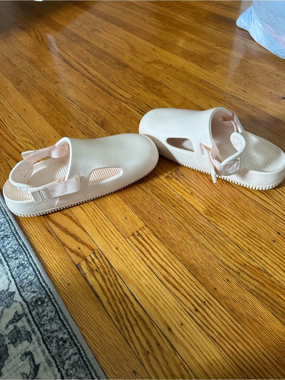 Nike Women's Pale Pink Slip-On Clog Mules